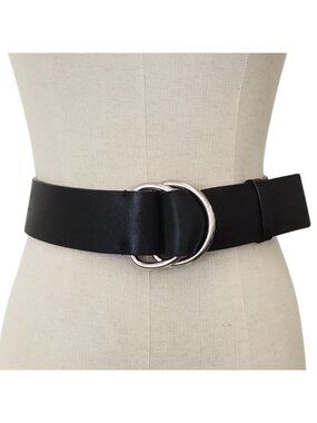Prada Wide Leather Ring Belt 75 30 Black